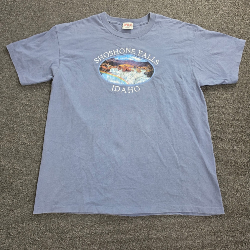 Vintage Shoshone Falls Idaho Shirt XXL Wild Gear Nature Made USA Waterfall 90s